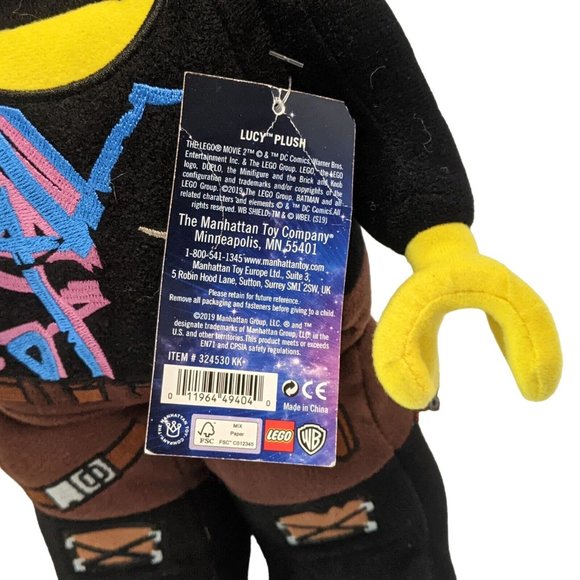 Lucy The LEGO Movie 2 Wildstyle 12in Tall Soft Plush Doll NWT - Picture 8 of 8